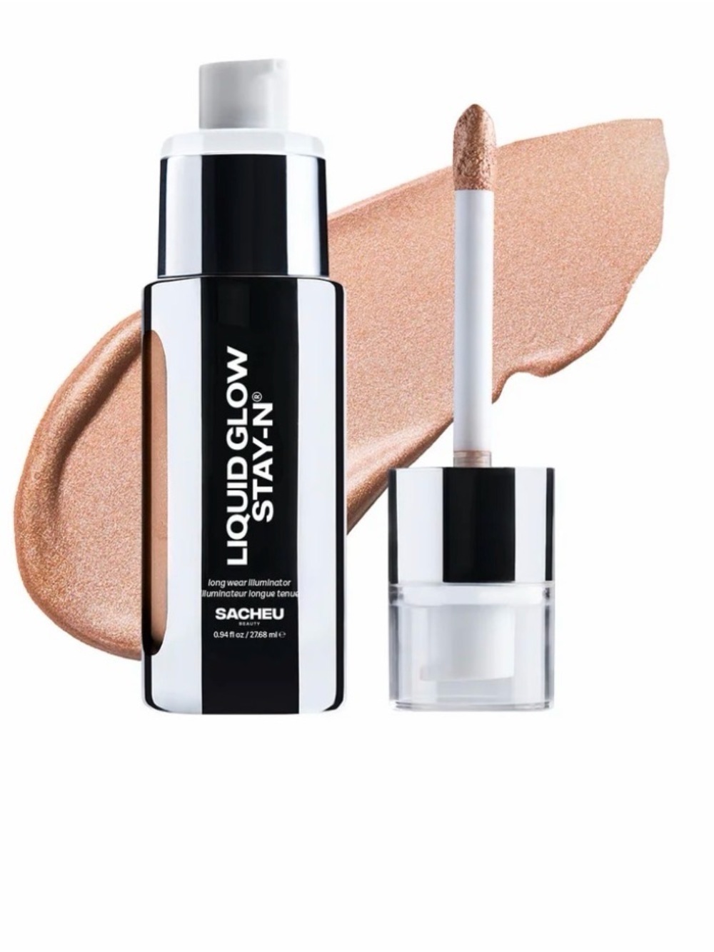 NEW SACHEU LIQUID GLOW STAY-N - 01 Aura Glow Ivory Pearl